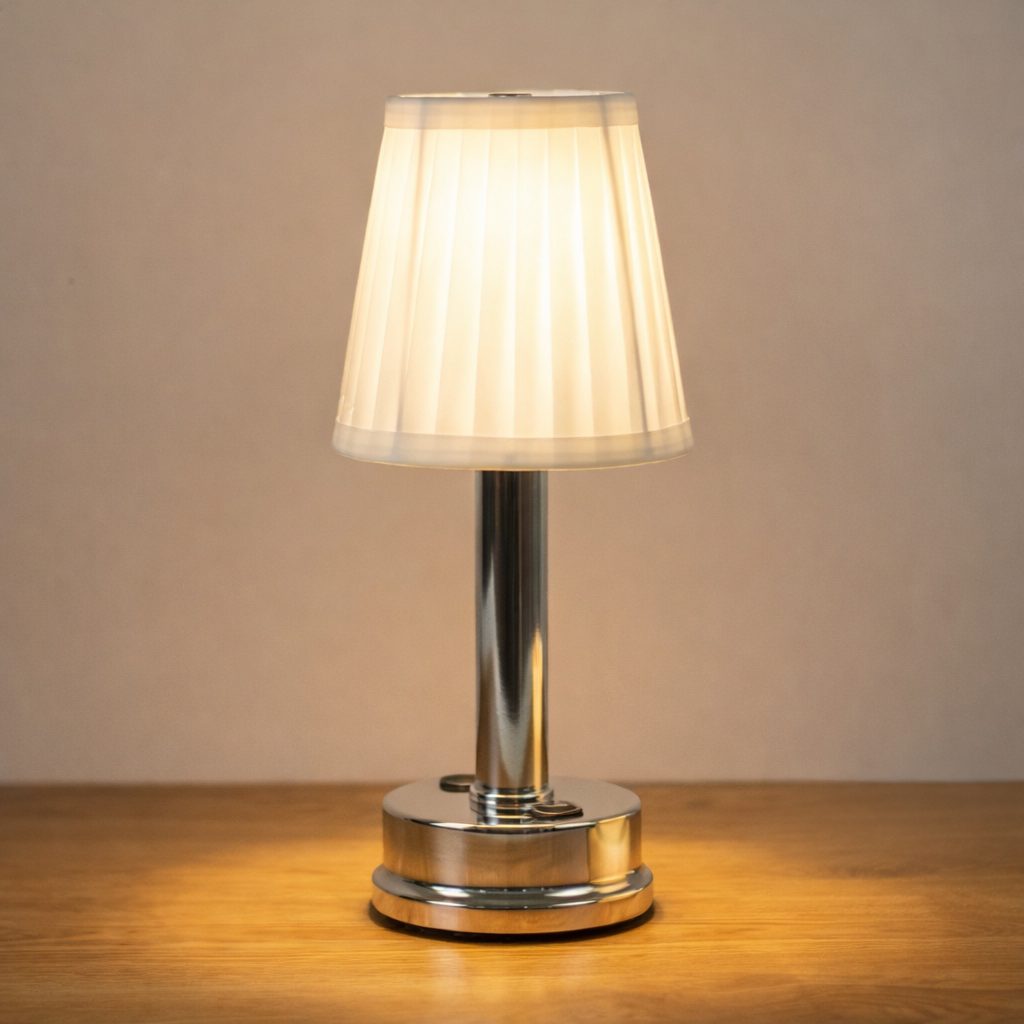 Nordic LED Table Lamp - Rechargeable, Touch Control & Cordless Design 0