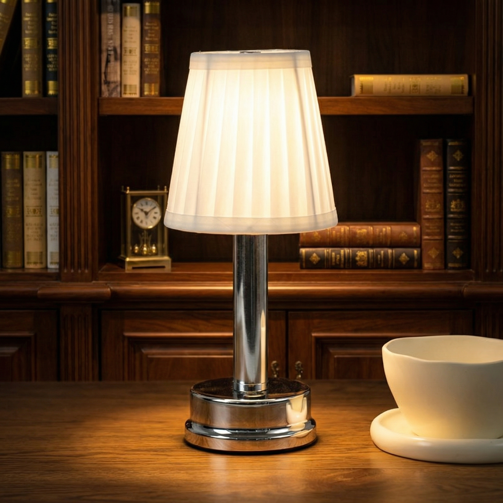 Nordic LED Table Lamp - Rechargeable, Touch Control & Cordless Design 2
