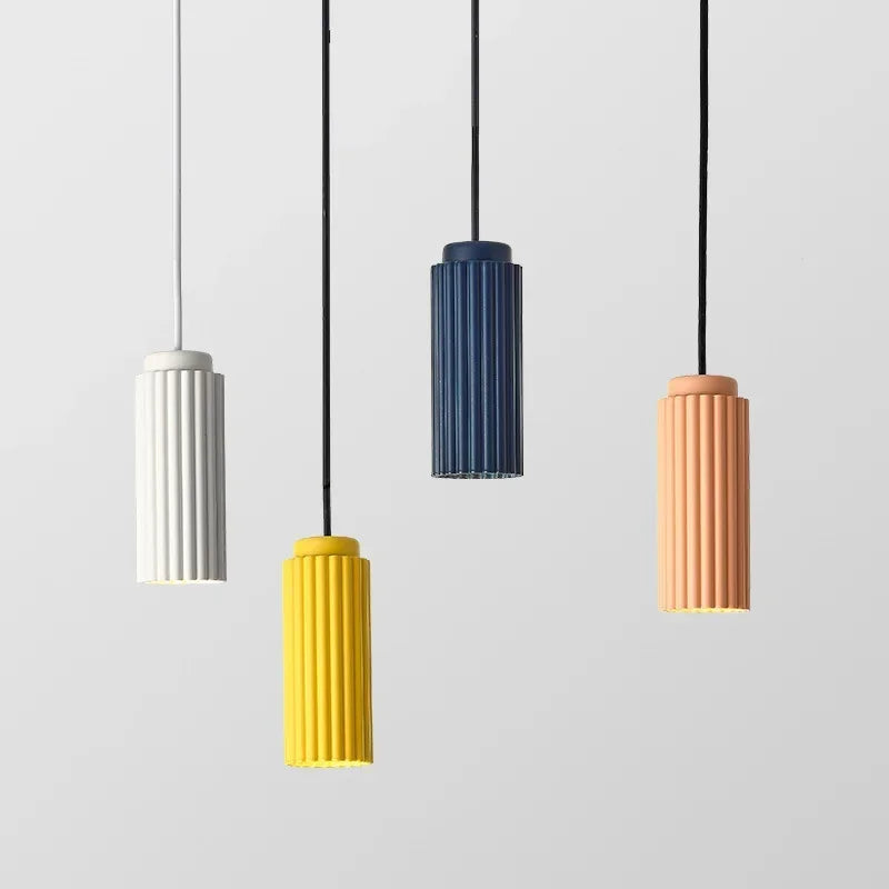 Nordic Minimalist Pendant Light – Ribbed Ceiling Fixture for Kitchen Pendant Lighting and Modern Interiors 4
