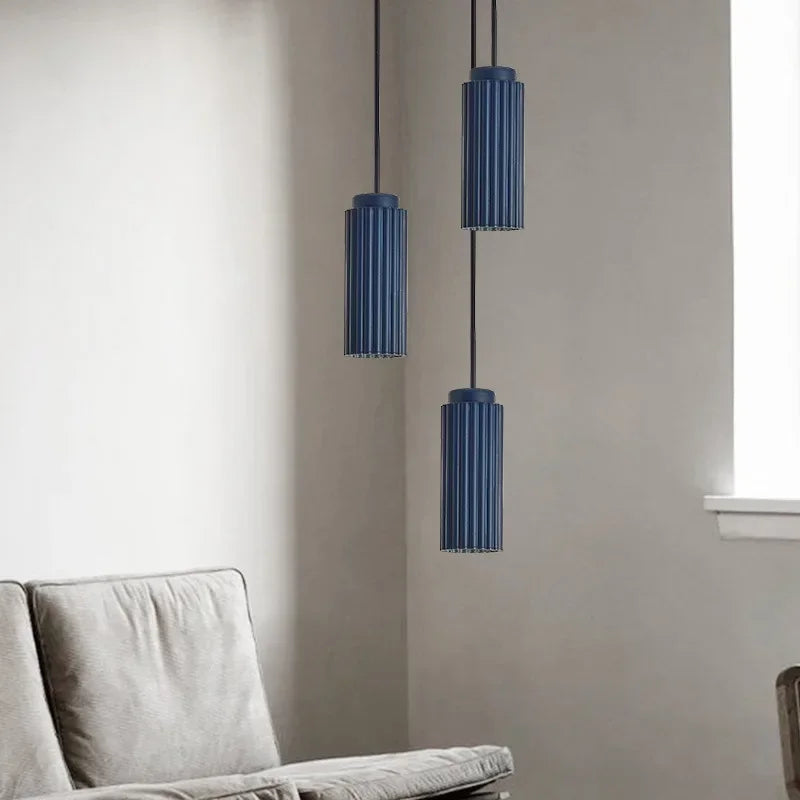 Nordic Minimalist Pendant Light – Ribbed Ceiling Fixture for Kitchen Pendant Lighting and Modern Interiors 5