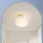Nordic Pumpkin Shape Flush Mount Ceiling Light - Stylish Iron Design 0