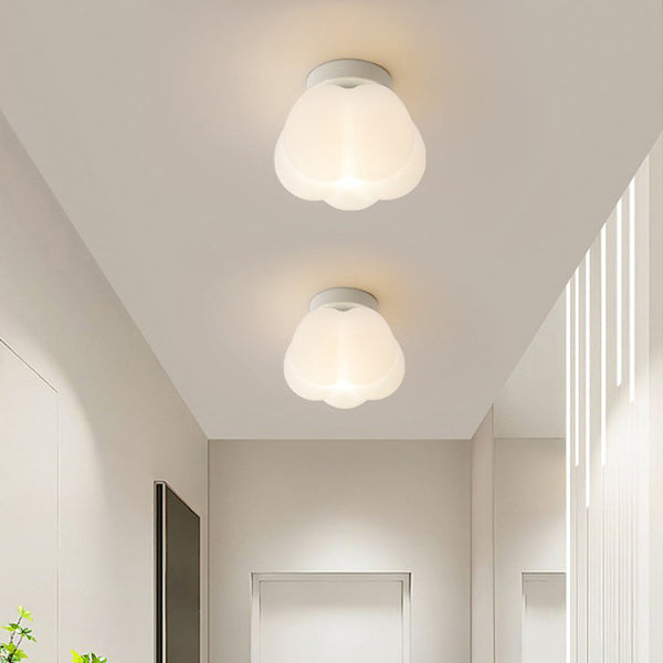 Nordic Pumpkin Shape Flush Mount Ceiling Light - Stylish Iron Design 8