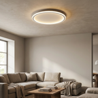 Nordic Round Ring Flush Mount Ceiling Light - Elegant LED Illumination 5