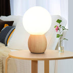 Nordic Solid Wood Table Lamp - Modern Style for Bedroom & Living Room 1