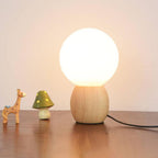 Nordic Solid Wood Table Lamp - Modern Style for Bedroom & Living Room 3