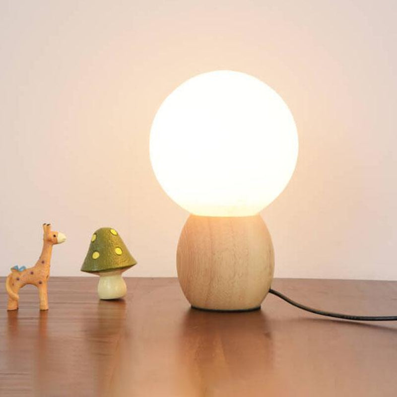 Nordic Solid Wood Table Lamp - Modern Style for Bedroom & Living Room 3