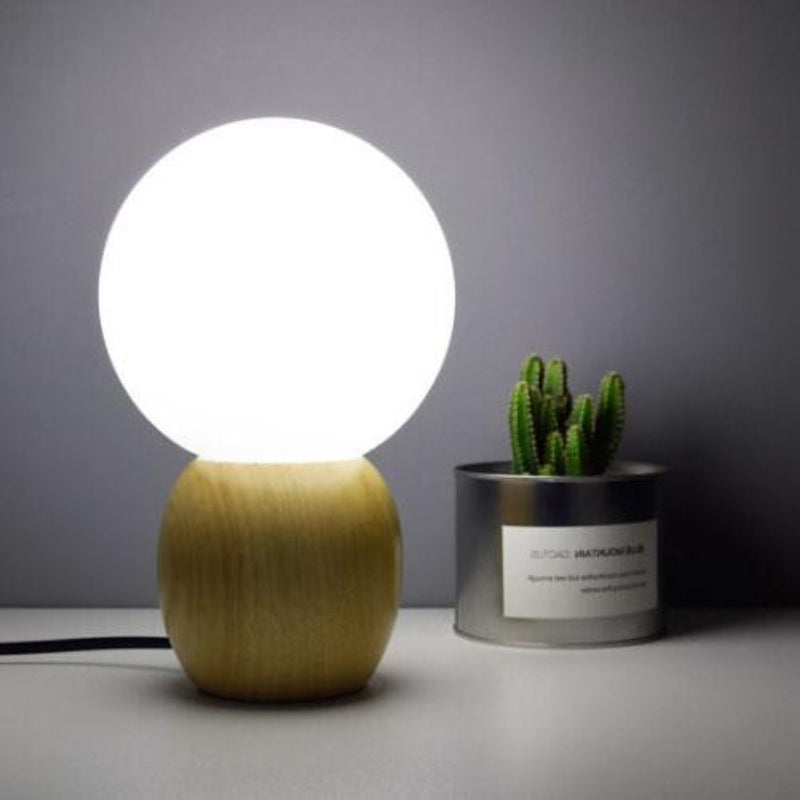 Nordic Solid Wood Table Lamp - Modern Style for Bedroom & Living Room 4