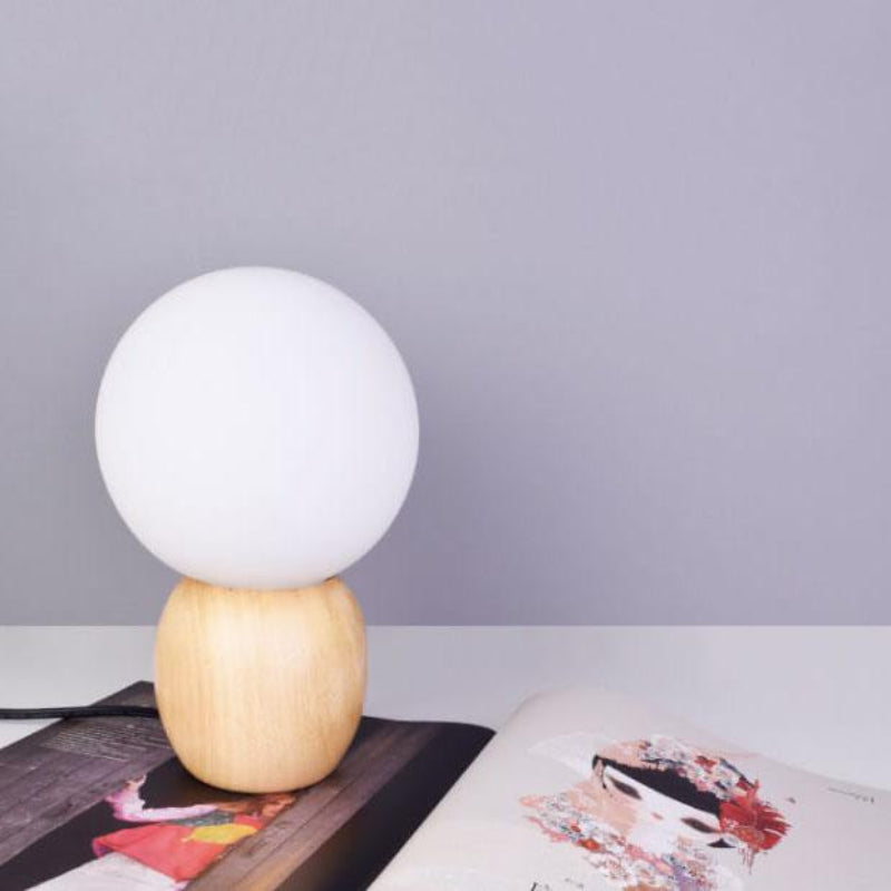 Nordic Solid Wood Table Lamp - Modern Style for Bedroom & Living Room 6