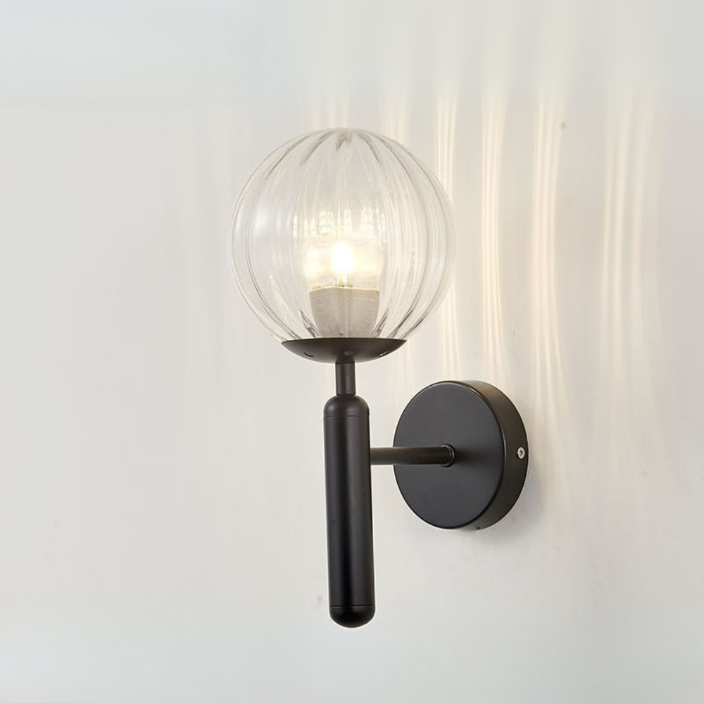 Nordic Sphere Wall Sconce - Minimalist LED Lighting with Warm Glow 0