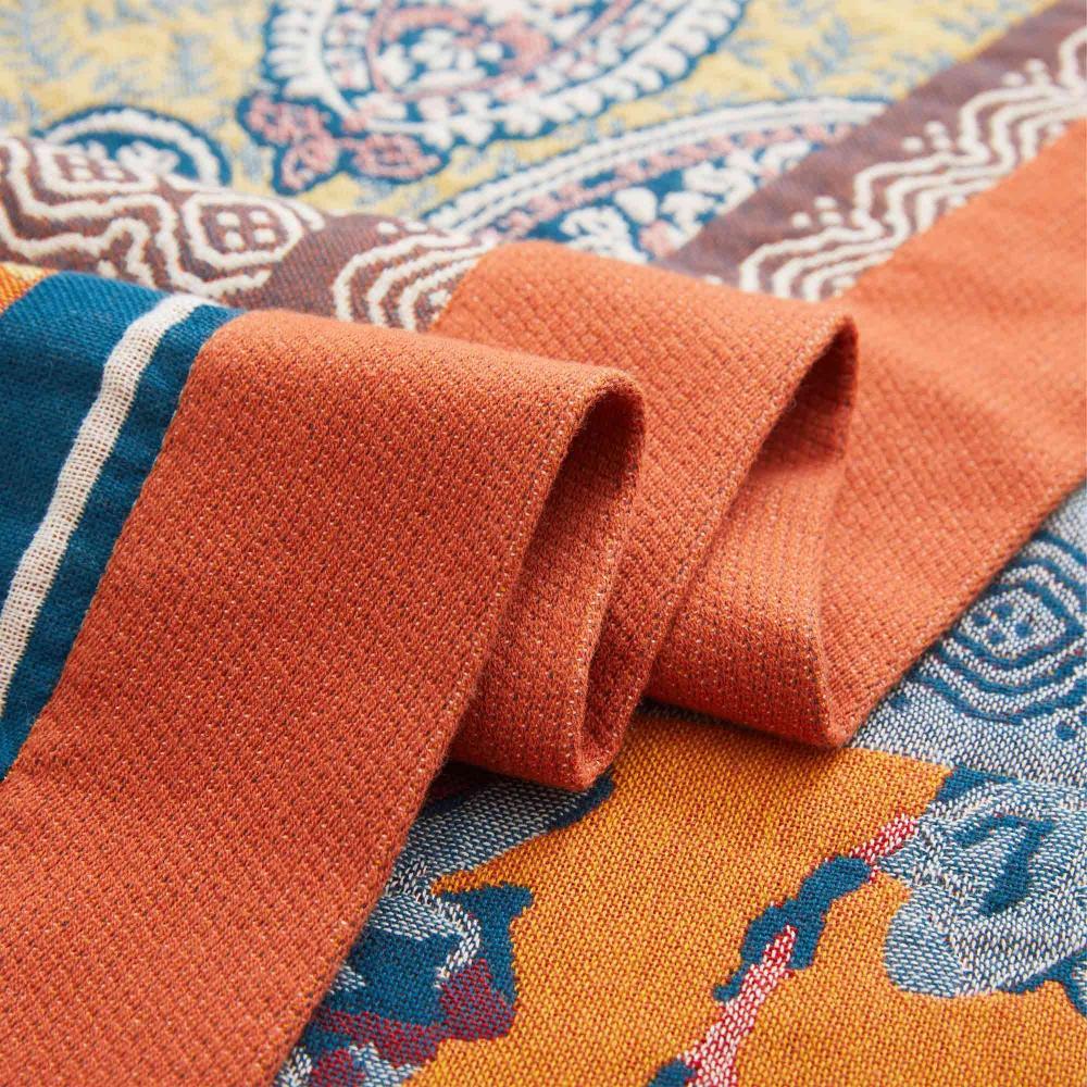 Nordic Sunburst Cotton Blanket - Soft, Breathable All-Season Comfort 6