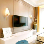Nordic Wood and Glass Wall Sconce - Stylish 1-Light Fixture for Bedroom 3
