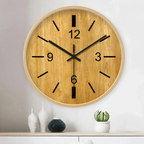 Numeral Wall Clock, Silent Quartz Movement, Easy Read Dial, Round Design 1