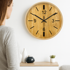 Numeral Wall Clock, Silent Quartz Movement, Easy Read Dial, Round Design 2