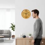 Numeral Wall Clock, Silent Quartz Movement, Easy Read Dial, Round Design 3