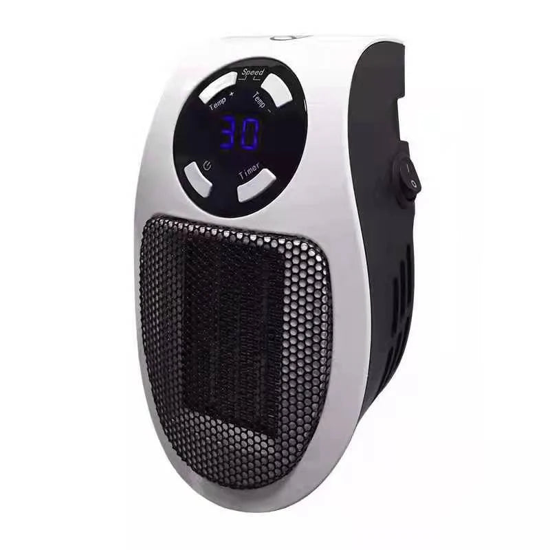Compact Plug-In Space Heater with Digital Temperature Control, Timer and Safety Protection 0
