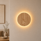 Oak Wall Sconce - Handcrafted LED Lighting with Soft Indirect Glow 0