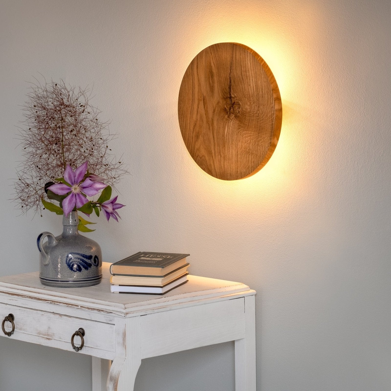 Oak Wall Sconce - Handcrafted LED Lighting with Soft Indirect Glow 5