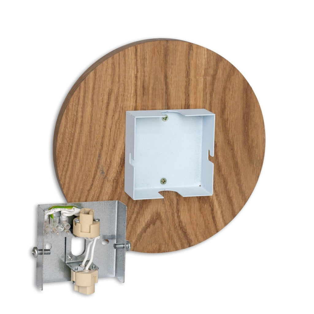 Oak Wall Sconce - Handcrafted LED Lighting with Soft Indirect Glow 7