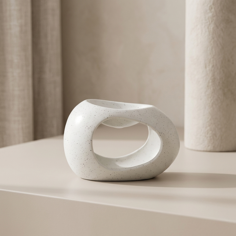 Oil Burner Ceramic Tealight Essential Oil Warmer White