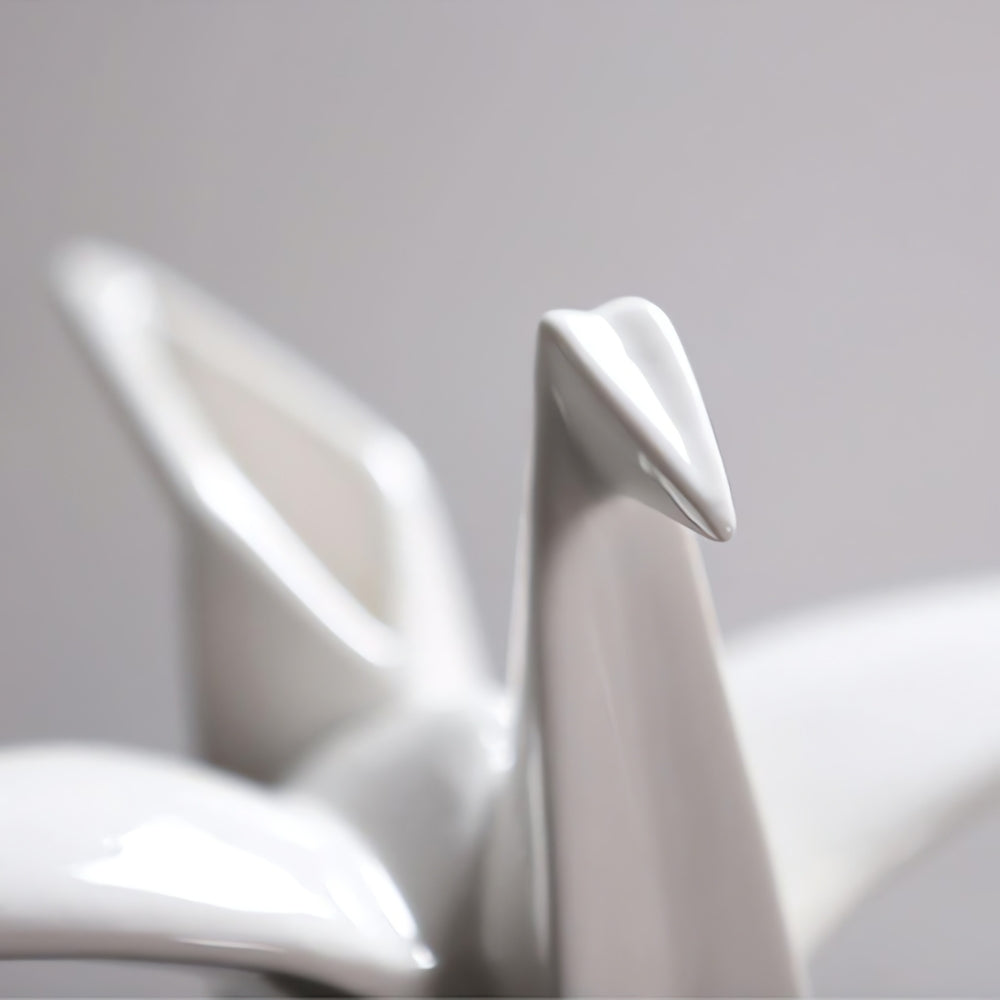 Origami Ceramic Bird Sculpture - Elegant Home Decor for Stylish Rooms 3