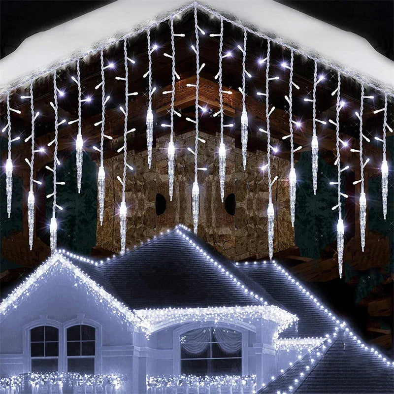 Outdoor LED Curtain Lighting - Waterproof, Energy-Efficient, 5-28m 1