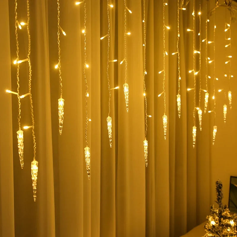 Outdoor LED Curtain Lighting - Waterproof, Energy-Efficient, 5-28m 2