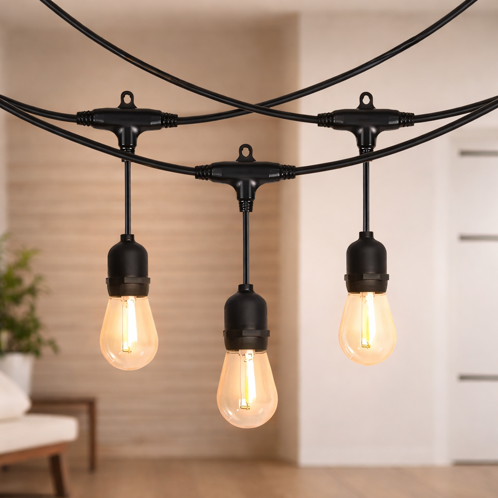 Outdoor LED String Lights - IP65 Waterproof Patio Lights for Decor 0