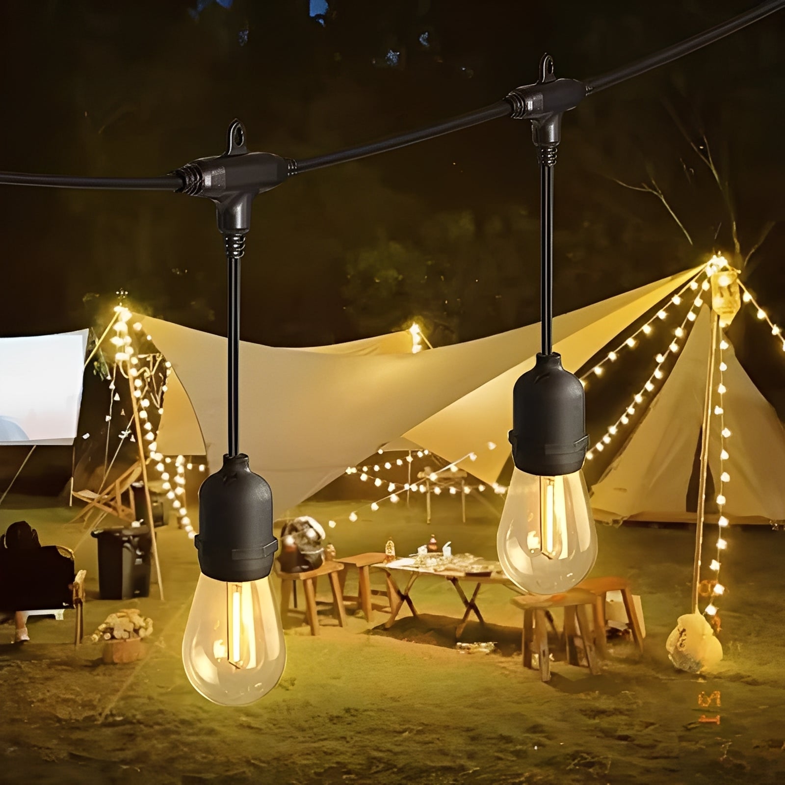 Outdoor LED String Lights - IP65 Waterproof Patio Lights for Decor 2