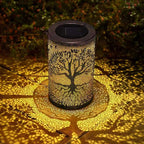 Outdoor Solar Lantern - IP55 Waterproof Garden Lantern with Tree Pattern 3