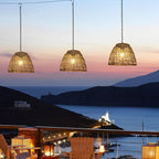 Outdoor Solar Lantern - Waterproof Rustic Pendant Light with Adjustable Chain 6