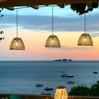 Outdoor Solar Lantern - Waterproof Rustic Pendant Light with Adjustable Chain 7