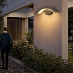 Outdoor Wall Lamp LED Motion Sensor Aluminum IP65 Waterproof 20W 36W Black 06