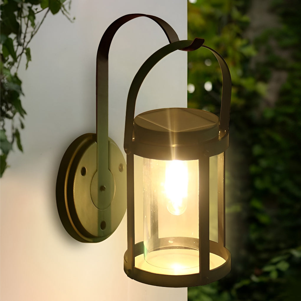 Outdoor Wall Lantern - Solar-Powered LED for Classic Illumination 0
