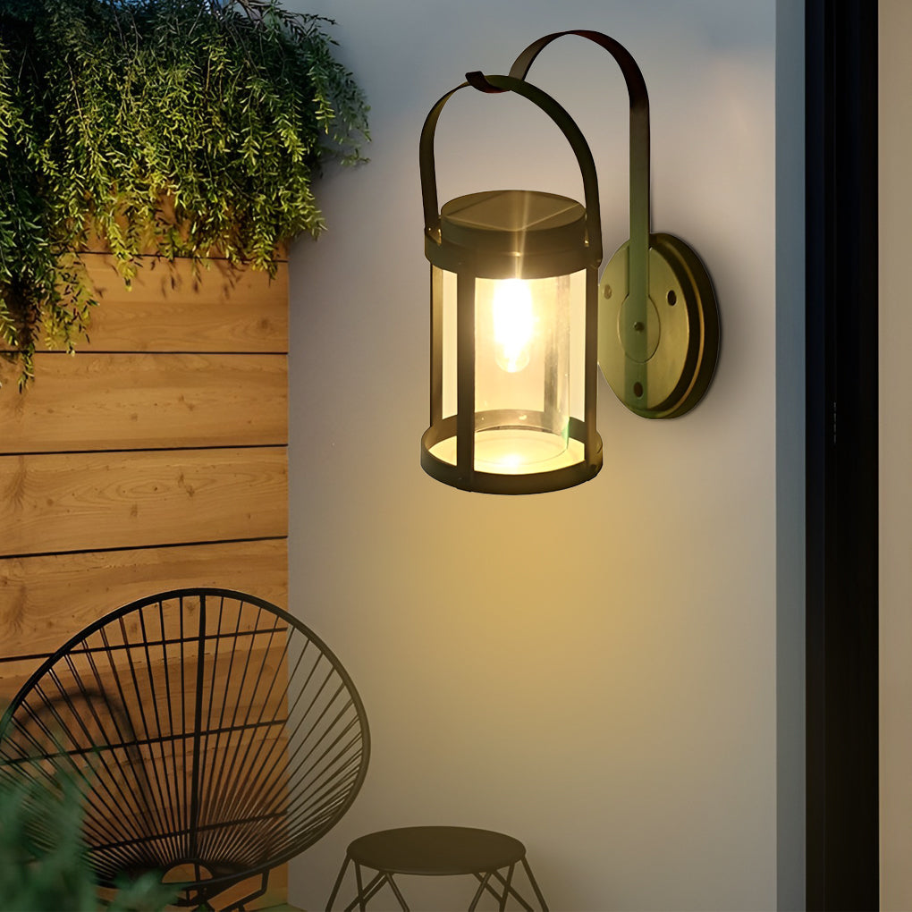 Outdoor Wall Lantern - Solar-Powered LED for Classic Illumination 1