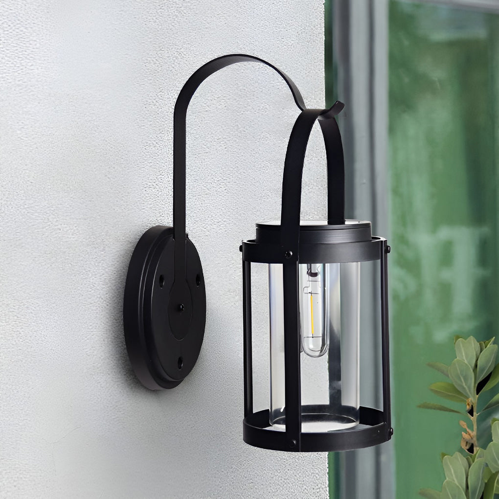 Outdoor Wall Lantern - Solar-Powered LED for Classic Illumination 3