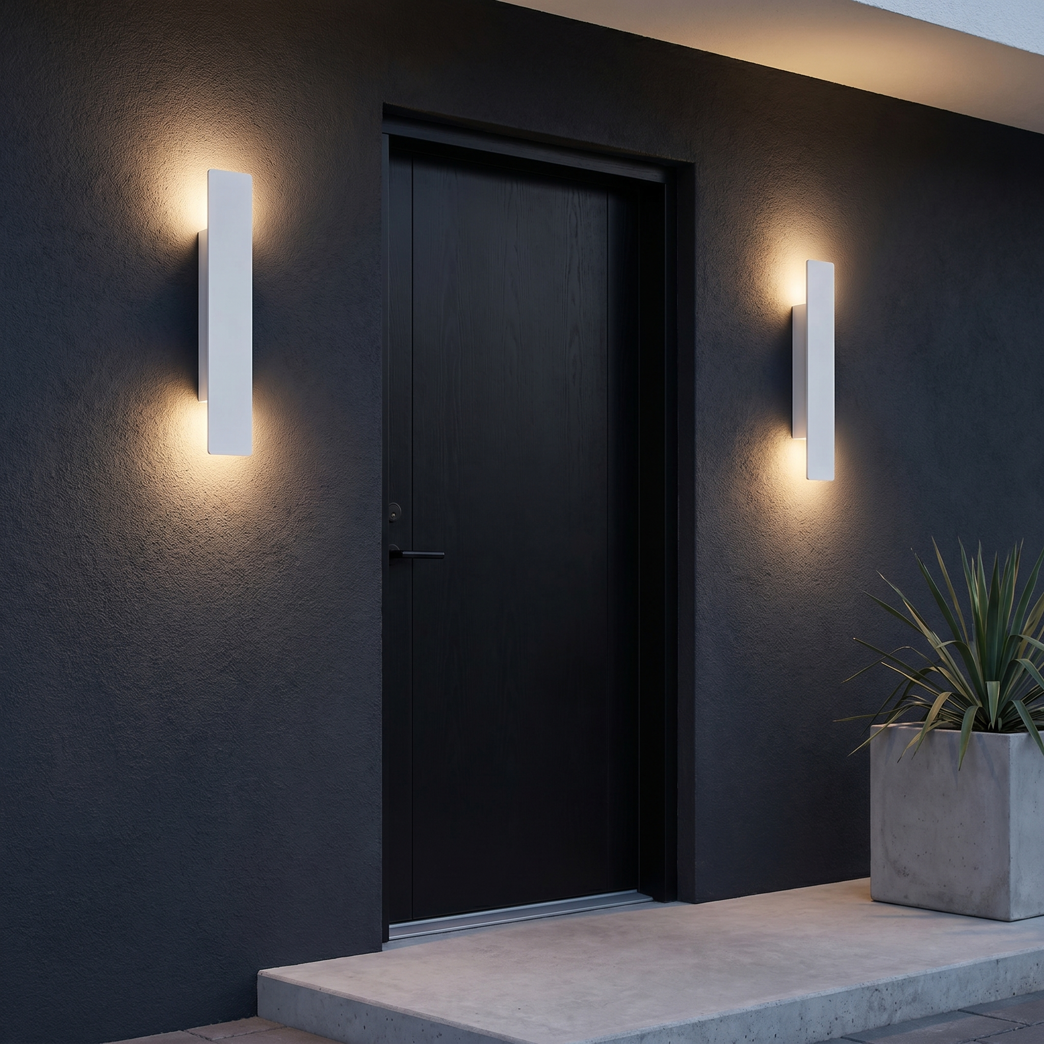 Outdoor Wall Light - IP65 Weatherproof Aluminium Sconce with Dual Beam 4