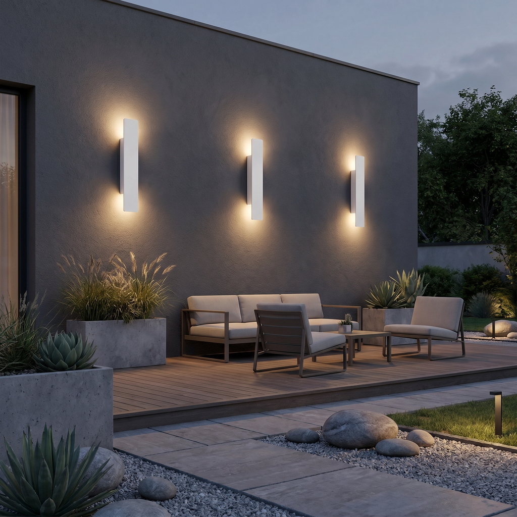 Outdoor Wall Light - IP65 Weatherproof Aluminium Sconce with Dual Beam 5