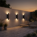 Outdoor Wall Light - IP65 Weatherproof Aluminium Sconce with Dual Beam 6