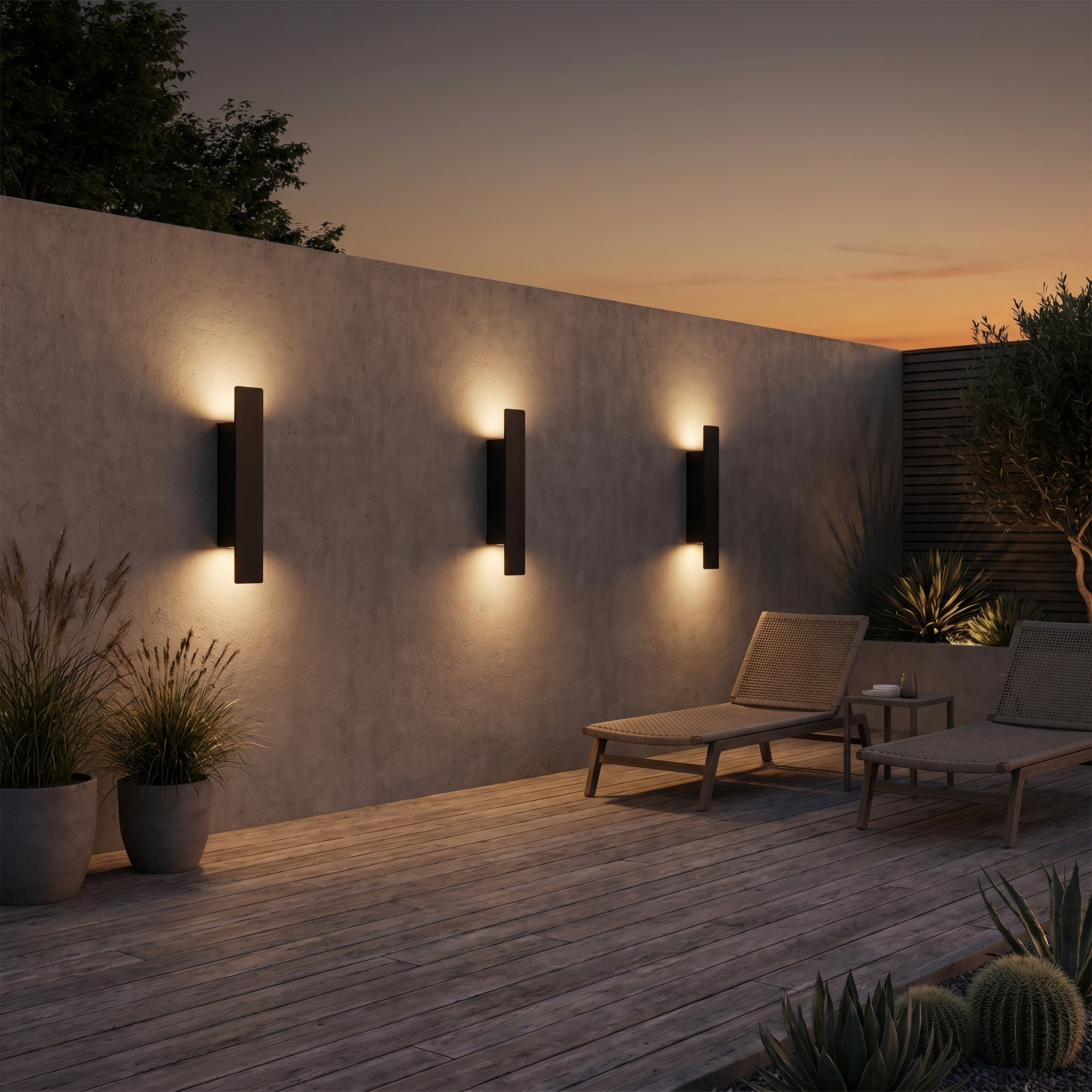 Outdoor Wall Light - IP65 Weatherproof Aluminium Sconce with Dual Beam 6
