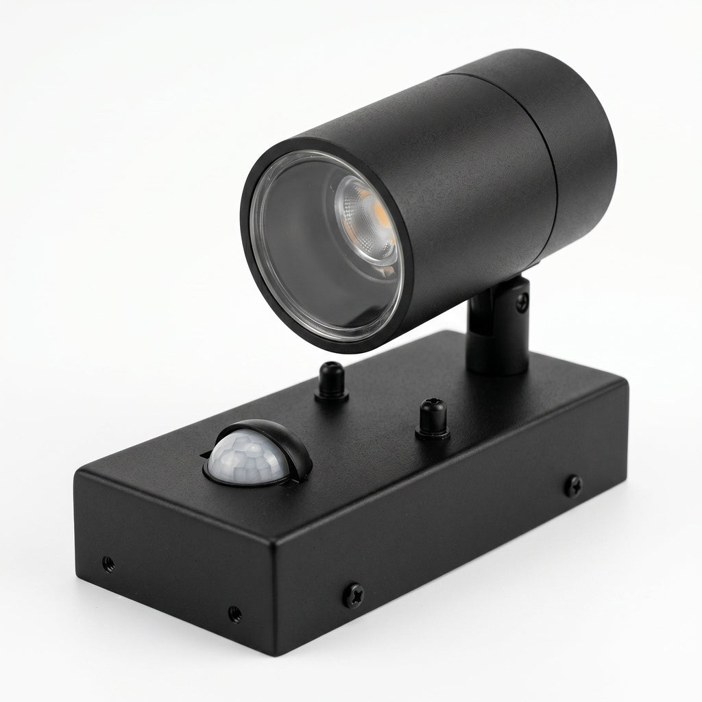 Outdoor Wall Light - Motion Sensor Security & Modern Cylindrical Design 3