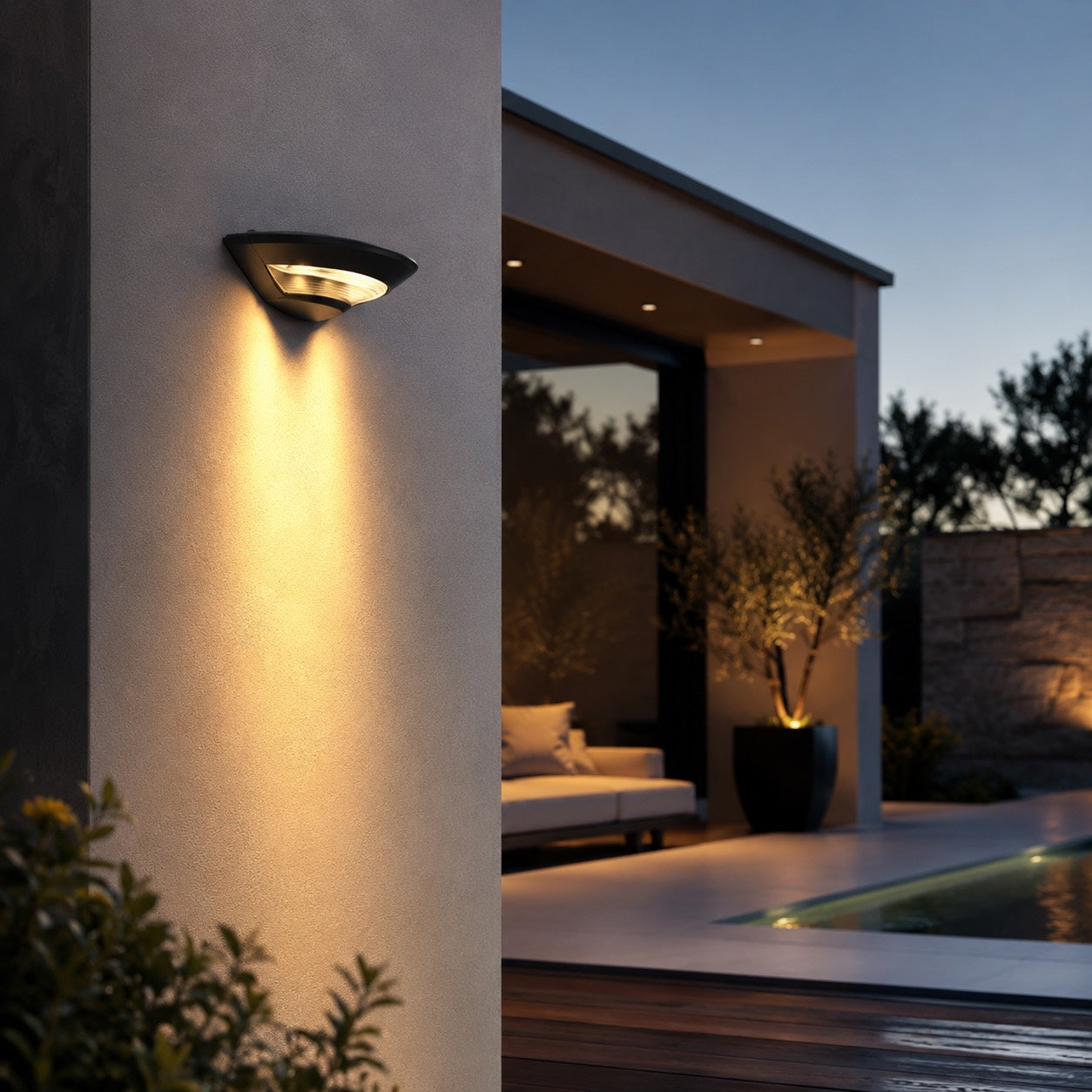 Outdoor Wall Light - Waterproof 3000K LED Exterior Sconce for Gardens 4