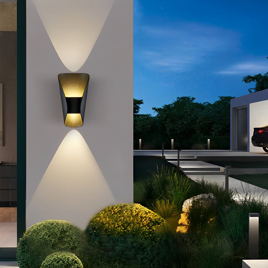 Outdoor Wall Light - Waterproof Up Down Sconce with 3000K Warm Glow 0