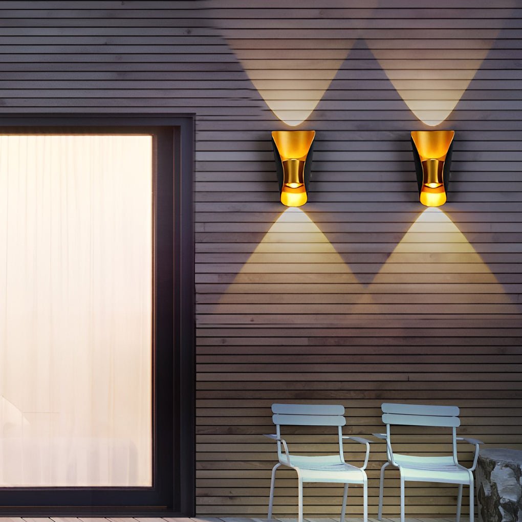 Outdoor Wall Light - Waterproof Up Down Sconce with 3000K Warm Glow 7