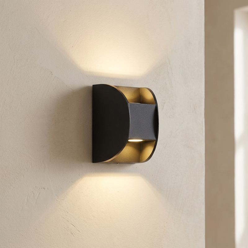 Outdoor Wall Light Metal LED Up Down Sconce for Modern Spaces