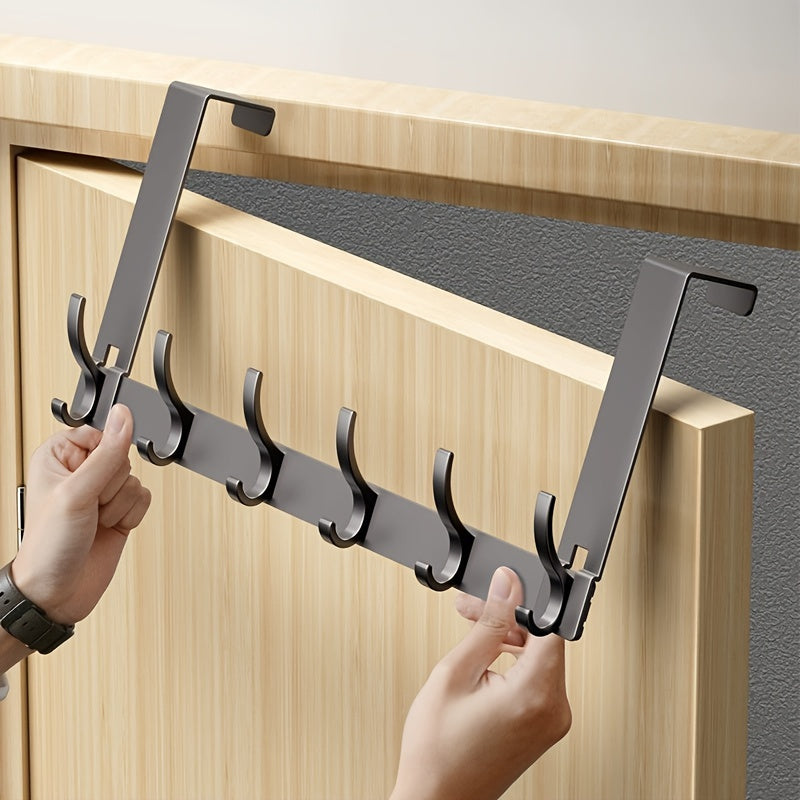 Over Door Hook Rack - Space-Saving Coat Storage for Home Organization 8