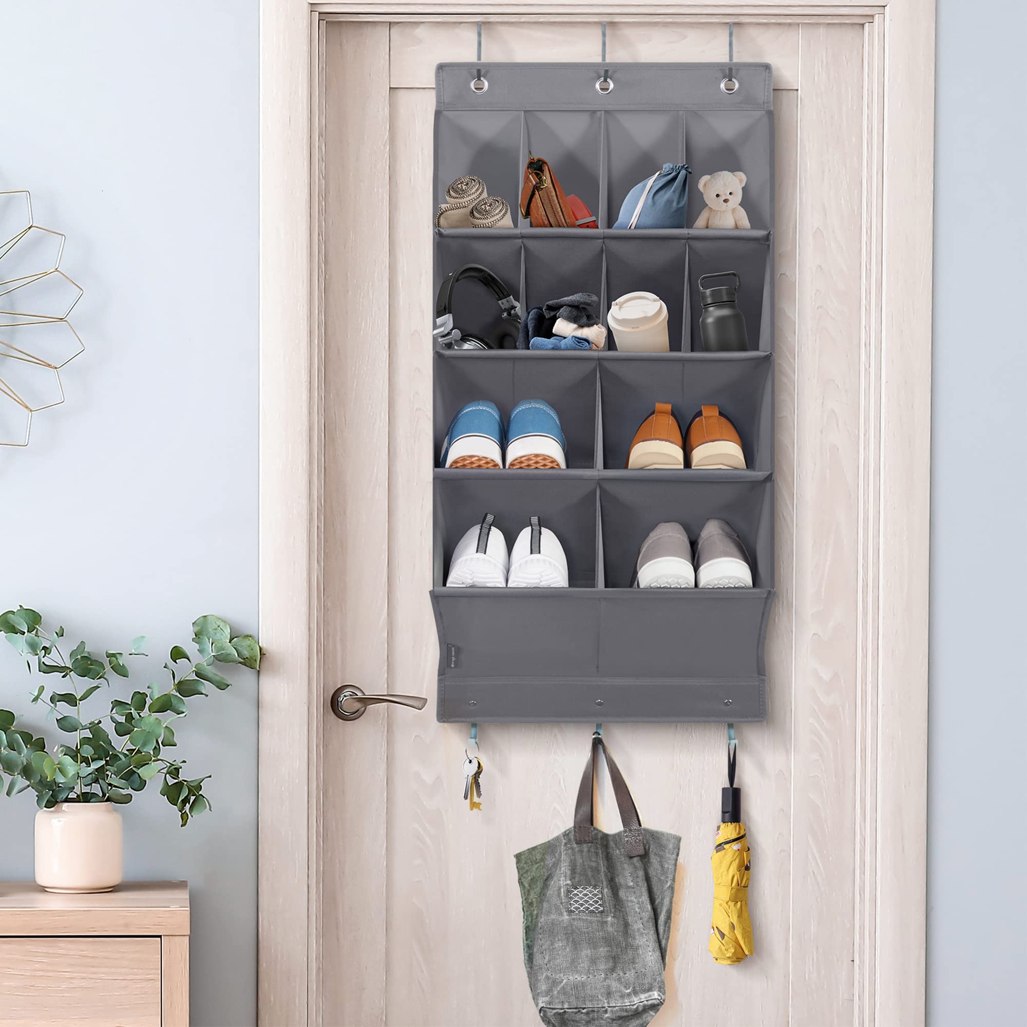 Over Door Shoe Organizer - Space-Saving Multi-Pocket Shoe Storage 5