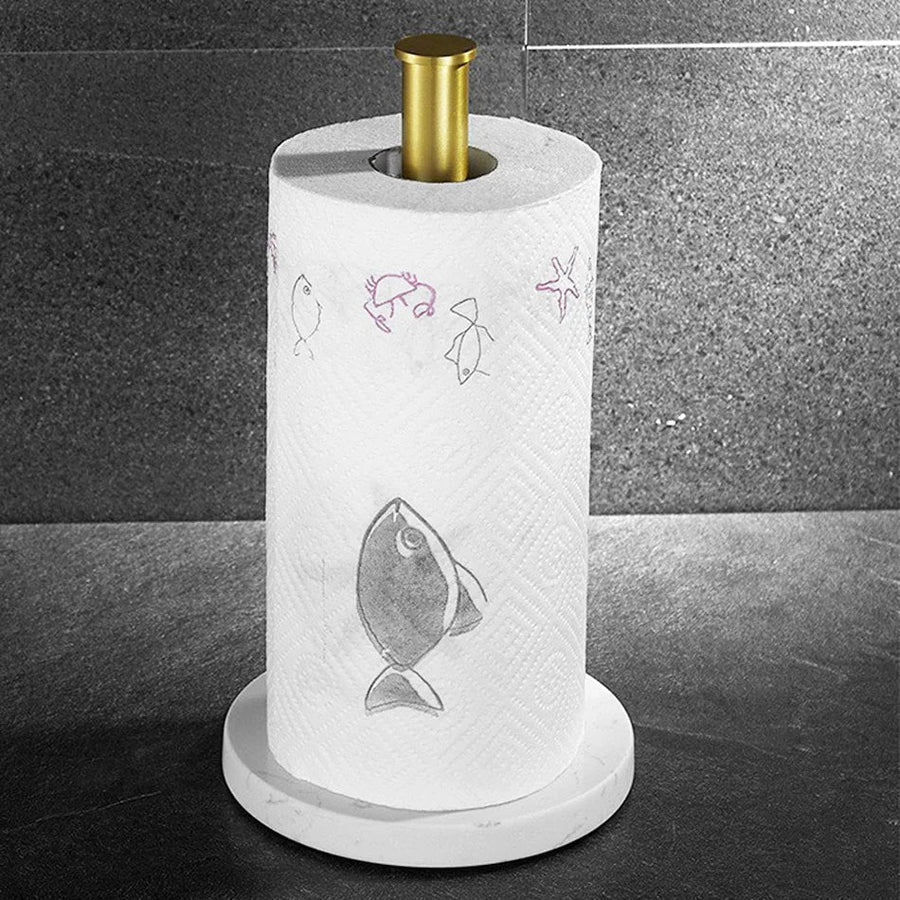 Paper Towel Holder - Stable, Slim Design for Standard & Jumbo Rolls 4