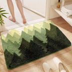 Patterned Microfiber Bath Mat - Soft, Absorbent & Non-Slip Design 0