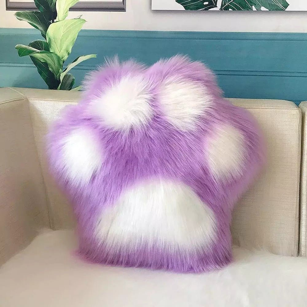 Paw Pillow Cushion - Soft Fluffy Comfort for Pet Lovers, 20x20 3