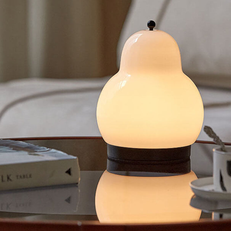 Pear Shape LED Rechargeable Touch Table Lamp - Ideal Bedside or Desk Lighting 0